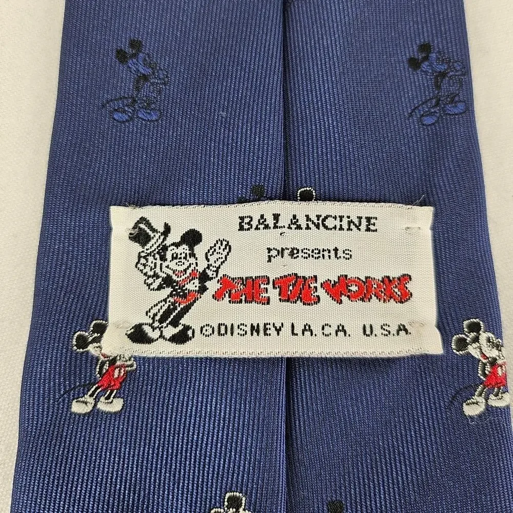 DISNEY BALANCINE PRESENTS THE TIE WORK MICKEY MOUSE MEN'S BLUE 3.5